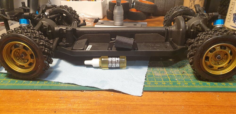 Damper oil for scale.