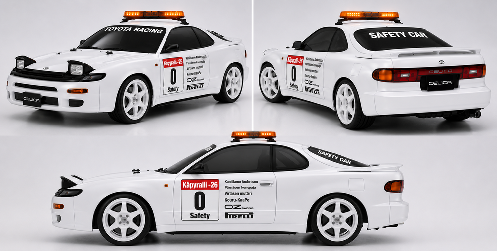 Tekoälyn kanssa suunniteltu 0-auto, johon teipit on tulossa.