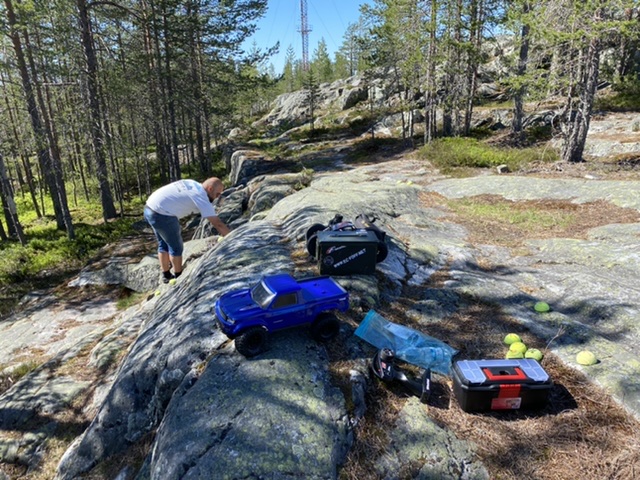 Ounasvaaralla testaamassa
